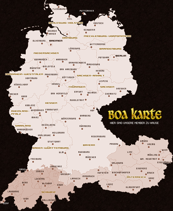 Umriss von Deutschland